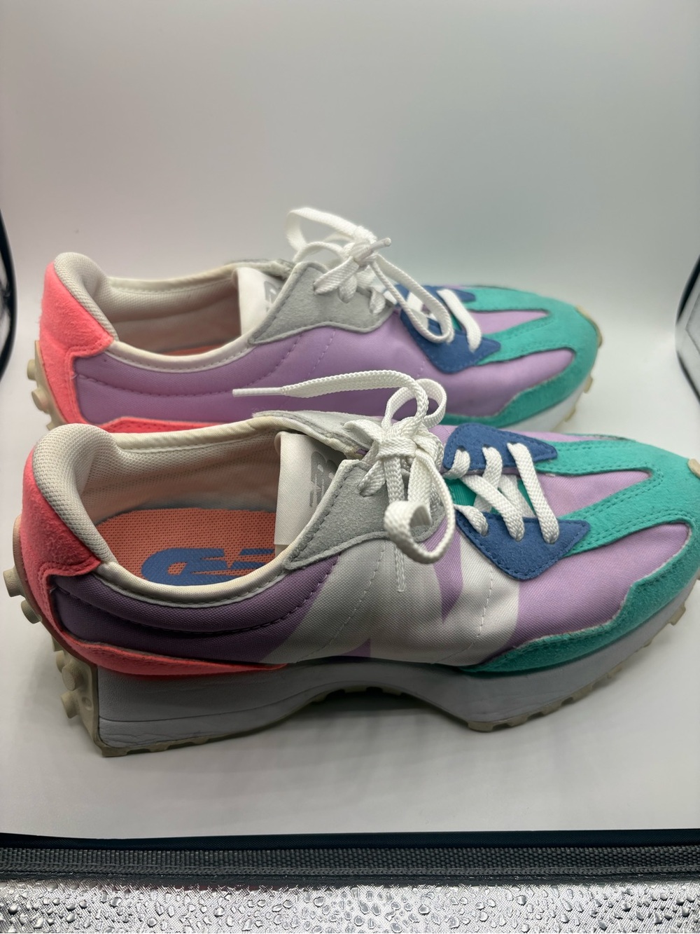 New Balance Women's Sneakers in Mint, Lavender & Coral 6.5